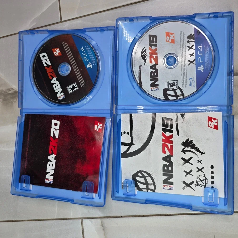 NBA 2K20 and NBA 2K19 PS4 PlayStation 4 Basketball Game Bundle Lot 2K Sports‎ S3